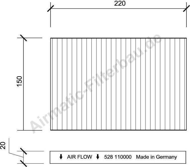 Airmatic IF0528 - Filter, interior air car-mod.net