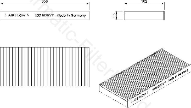 Airmatic IF0635 - Filter, interior air car-mod.net