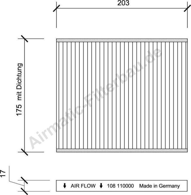 Airmatic IF0108 - Filter, interior air car-mod.net