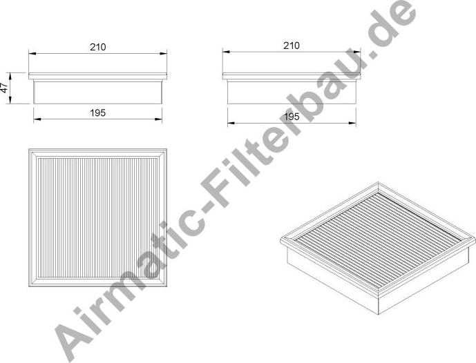 Airmatic IF0801 - Filter, interior air car-mod.net