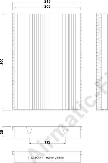 Airmatic IF0292 - Filter, interior air car-mod.net