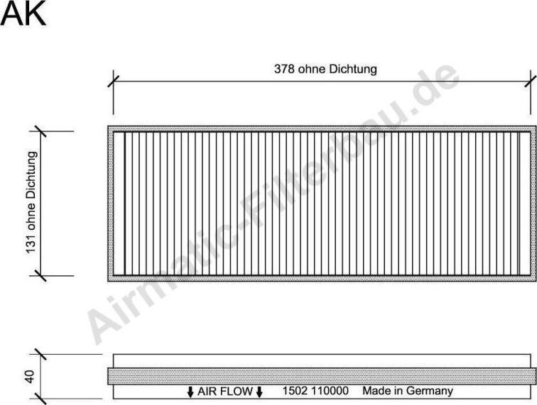 Airmatic IF1502 - Filter, interior air car-mod.net