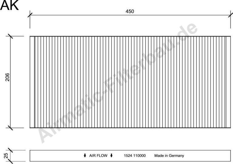 Airmatic IF1524 - Filter, interior air car-mod.net
