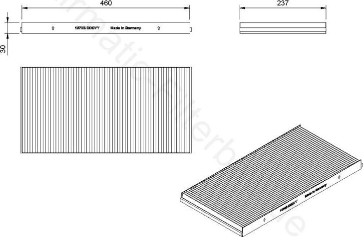 Airmatic IF1570B - Filter, interior air car-mod.net