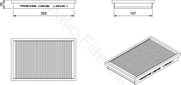 Airmatic IF1624 - Filter, interior air car-mod.net
