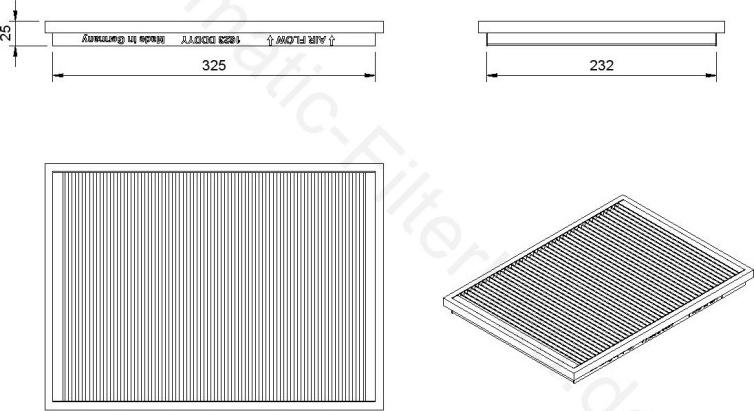 Airmatic IF1623 - Filter, interior air car-mod.net