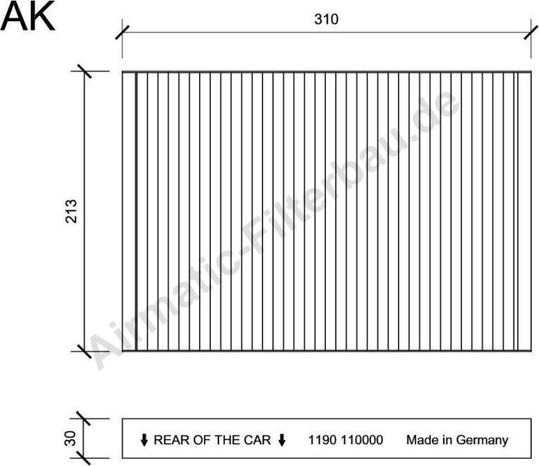 Airmatic IF1190 - Filter, interior air car-mod.net