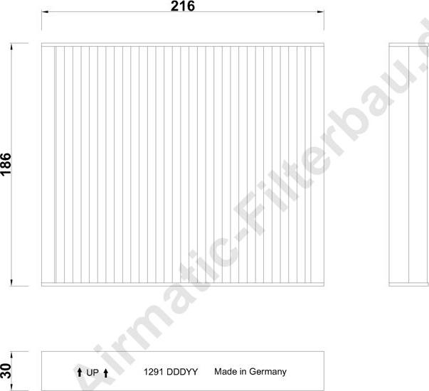 Airmatic IF1291 - Filter, interior air car-mod.net