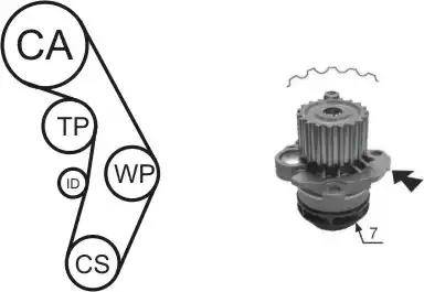 Airtex WPK-177401 - Water Pump & Timing Belt Set car-mod.net