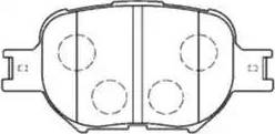 AISIN A1N065 - Brake Pad Set, disc brake car-mod.net