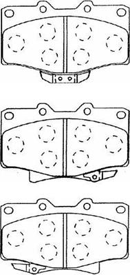 AISIN A1N026 - Brake Pad Set, disc brake car-mod.net