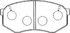 AISIN A1N020 - Brake Pad Set, disc brake car-mod.net
