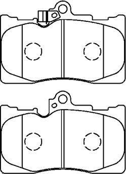 AISIN A1N166 - Brake Pad Set, disc brake car-mod.net