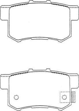 4U Autoparts 37529HN - Brake Pad Set, disc brake car-mod.net