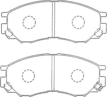 AISIN ASN-255 - Brake Pad Set, disc brake car-mod.net