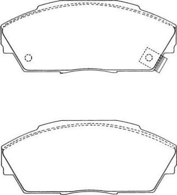 AISIN ASN-200 - Brake Pad Set, disc brake car-mod.net