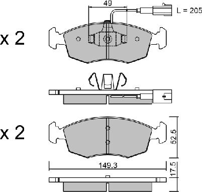 AISIN BPFI-1007 - Brake Pad Set, disc brake car-mod.net