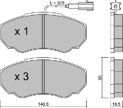 AISIN BPFI-1010 - Brake Pad Set, disc brake car-mod.net