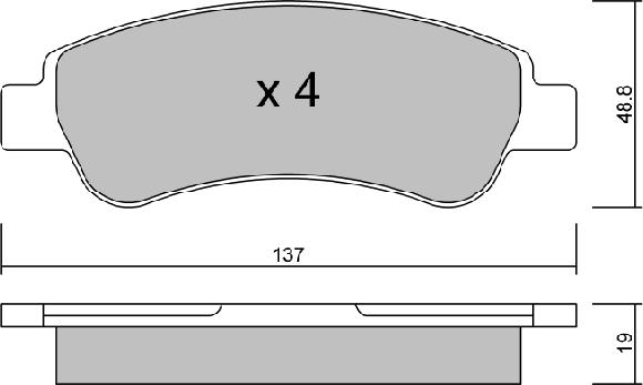 AISIN BPFI-2001 - Brake Pad Set, disc brake car-mod.net