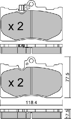 AISIN BPLX-1001 - Brake Pad Set, disc brake car-mod.net