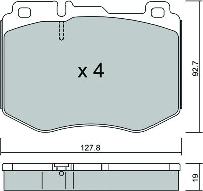 AISIN BPMB-1023 - Brake Pad Set, disc brake car-mod.net