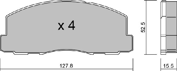 AISIN BPMI-1903 - Brake Pad Set, disc brake car-mod.net
