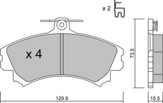 AISIN BPMI-1004 - Brake Pad Set, disc brake car-mod.net