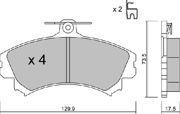 AISIN BPMI-1003 - Brake Pad Set, disc brake car-mod.net