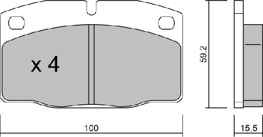 AISIN BPOP-1004 - Brake Pad Set, disc brake car-mod.net