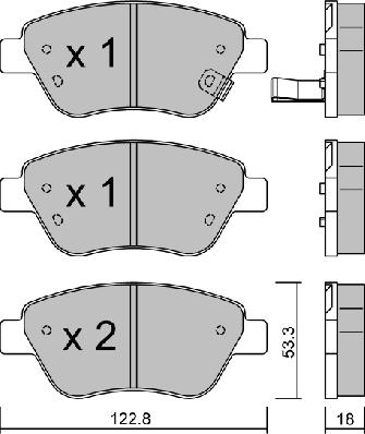 AISIN BPOP-1001 - Brake Pad Set, disc brake car-mod.net
