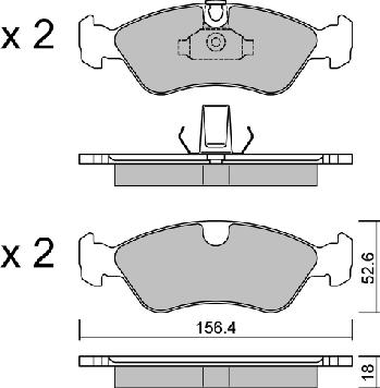 AISIN BPOP-1016 - Brake Pad Set, disc brake car-mod.net