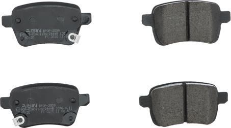AISIN BPOP-2009 - Brake Pad Set, disc brake car-mod.net