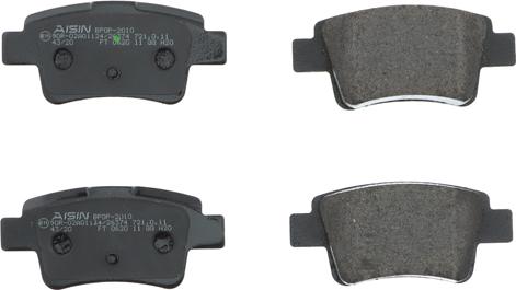 AISIN BPOP-2010 - Brake Pad Set, disc brake car-mod.net