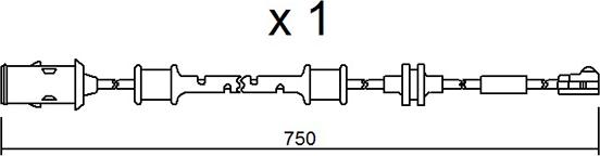 AISIN BPOPK-9319 - Warning Contact, brake pad wear car-mod.net