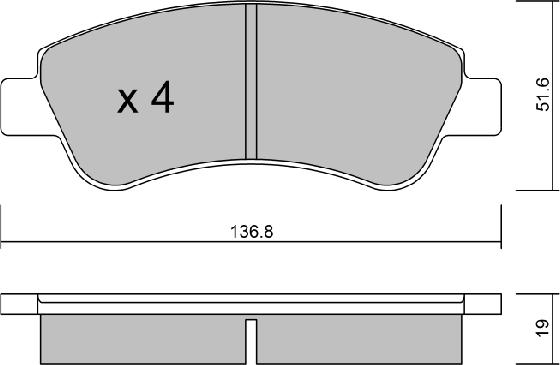AISIN BPPE-1005 - Brake Pad Set, disc brake car-mod.net