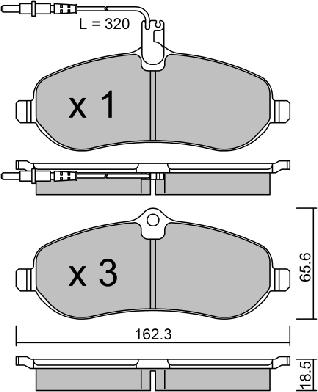 AISIN BPPE-1010 - Brake Pad Set, disc brake car-mod.net