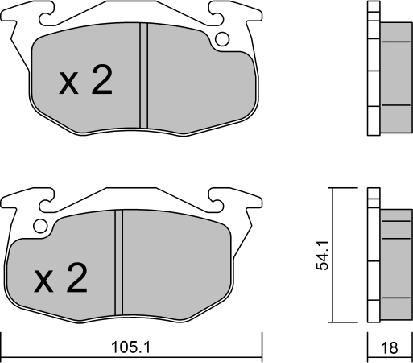 AISIN BPPE-1013 - Brake Pad Set, disc brake car-mod.net