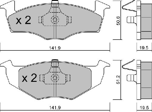 AISIN BPVW-1031 - Brake Pad Set, disc brake car-mod.net