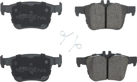 AISIN BPVW-2017 - Brake Pad Set, disc brake car-mod.net