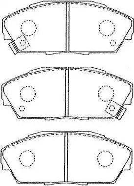 AISIN C1N013 - Brake Pad Set, disc brake car-mod.net