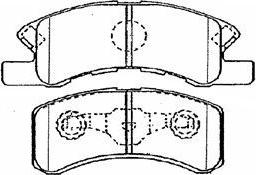 ADVICS-SEA A1N284T - Brake Pad Set, disc brake car-mod.net