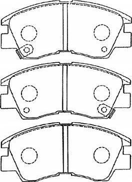 AISIN D1N033 - Brake Pad Set, disc brake car-mod.net