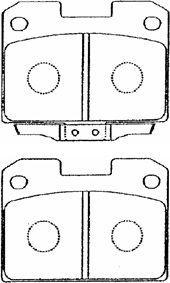 AISIN D2N012 - Brake Pad Set, disc brake car-mod.net