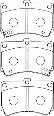 AISIN E1N014 - Brake Pad Set, disc brake car-mod.net