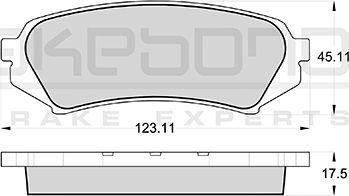 Akebono AN-499K - Brake Pad Set, disc brake car-mod.net