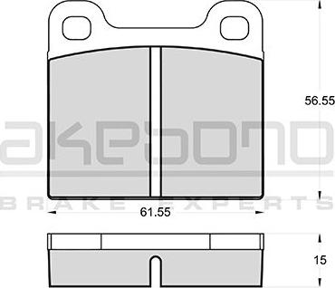 Akebono AN-4402K - Brake Pad Set, disc brake car-mod.net