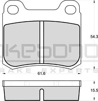 Akebono AN-4407K - Brake Pad Set, disc brake car-mod.net