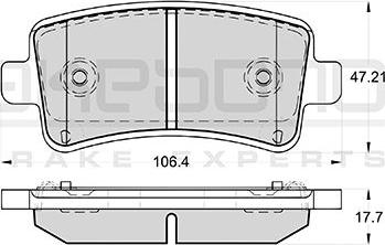 Akebono AN-4543WK - Brake Pad Set, disc brake car-mod.net