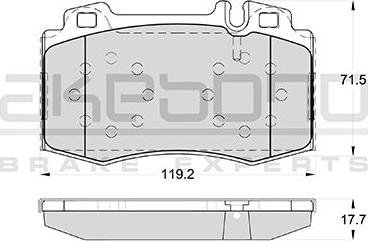 Akebono AN-4558K - Brake Pad Set, disc brake car-mod.net