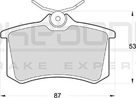 Akebono AN-4506K - Brake Pad Set, disc brake car-mod.net